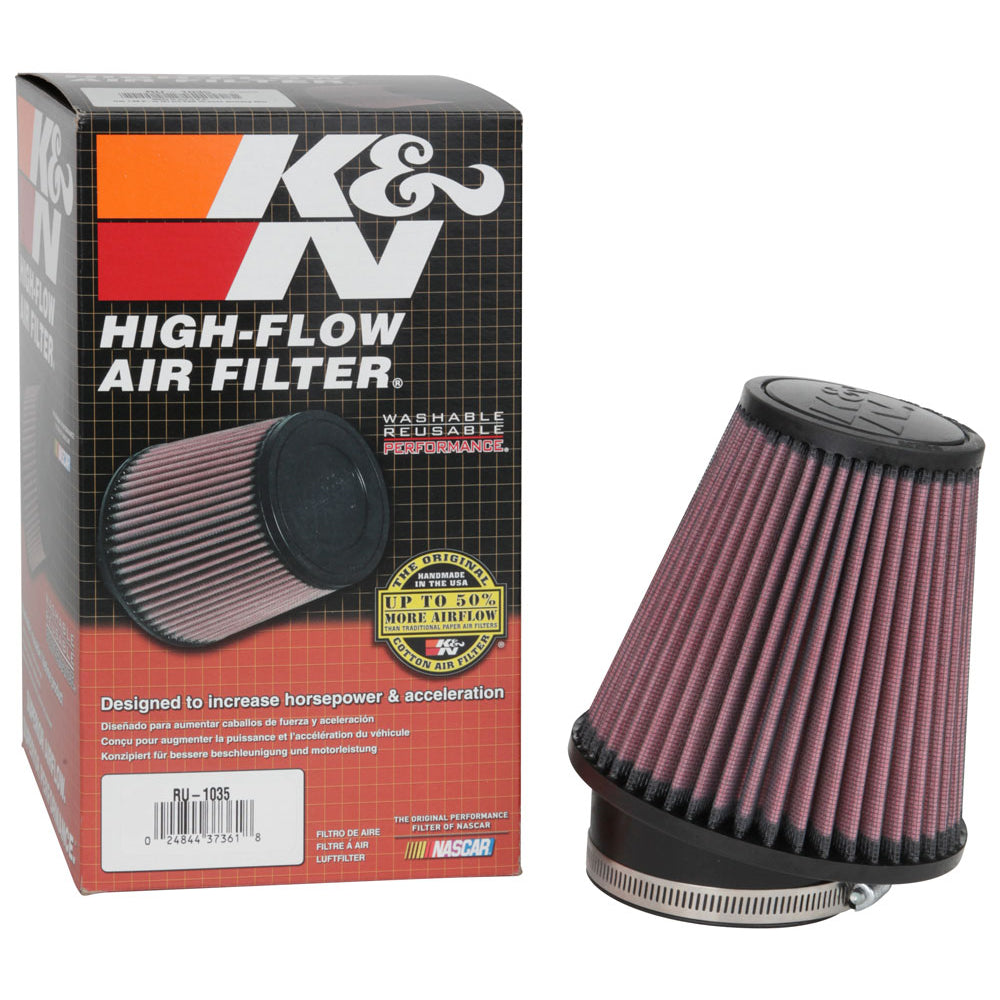 KN-Filter-Universal-Rubber-Filter-3-12-Inch-10-Degree-Flange-5-34-Inch-Od-6-Inch-Height