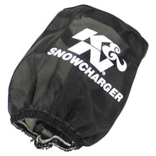 Load image into Gallery viewer, KN-Filter-Wrap-Drycharger-Oval-Tapered-Black---3.75In-Base-IS-Width-X-3In-Top-IS-Width-X-4In-H