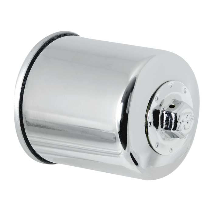 KN-Honda--Kawasaki--Yamaha--Polaris--Victory-2.688In-Od-X-3.344In-H-Oil-Filter---Chrome