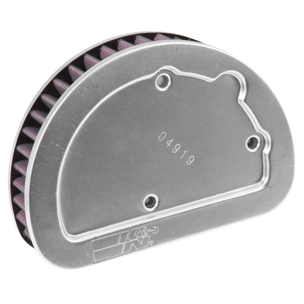 KN-Replacement-Unique-Air-Filter-6.625In-L-X-4.75In-W-X-1.625In-H-With-1-Flange-For-Harley-Davidson