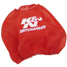 Load image into Gallery viewer, KN-Round-Tapered-Drycharger-Air-Filter-Wrap-Red-7.5In-Base-Id--4.5In-Top-Id--6In-Height
