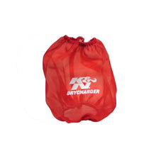 Load image into Gallery viewer, KN-Round-Tapered-Drycharger-Air-Filter-Wrap-Red-7.5In-Base-Id-X-5In-Top-Id-X-7.5In-H