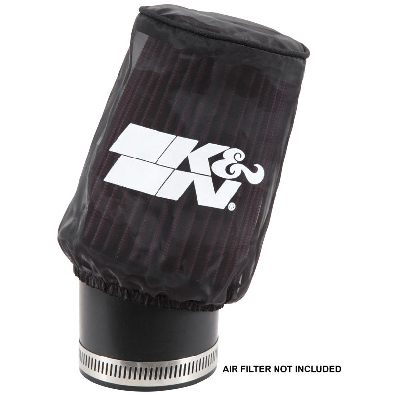 KN-Snowcharger-Air-Filter-Wrap-Round-Tapered-Black---3.75In-Base-Id-X-3In-Top-Id-X-5In-H