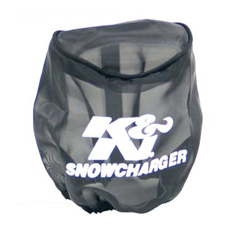 KN-Snowcharger-Air-Filter-Wrap-Round-Tapered-Black---4.5In-Base-Id-X-3In-Top-Id-X-4In-H