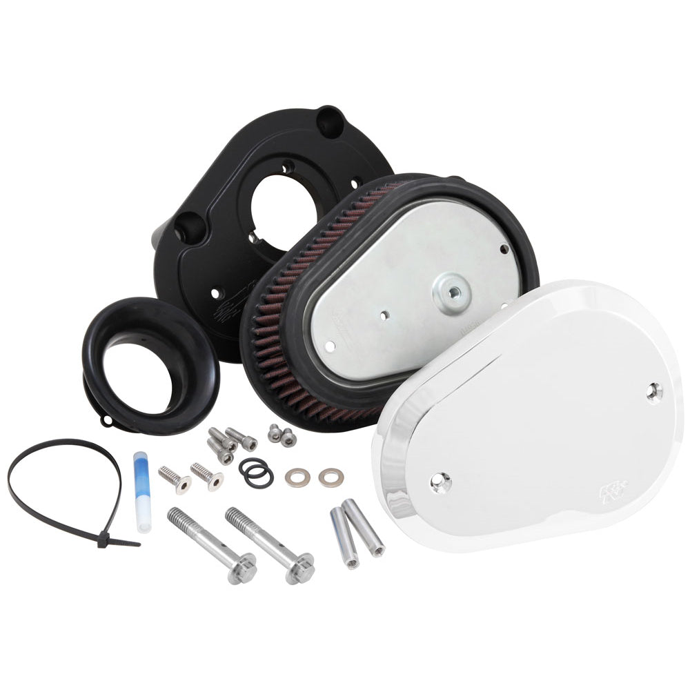 KN-Street-Metal-Intake-System-Chrome-For-Harley-Davidson