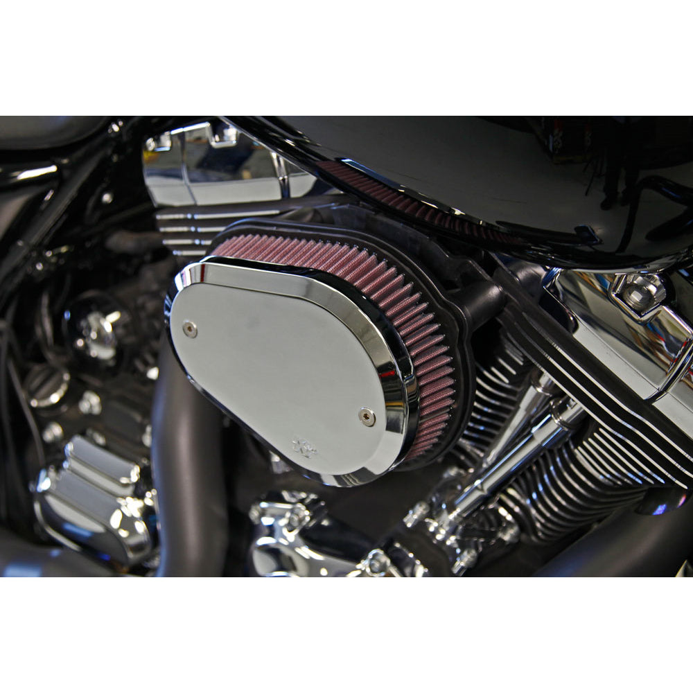KN-Street-Metal-Intake-System-Chrome-For-Harley-Davidson
