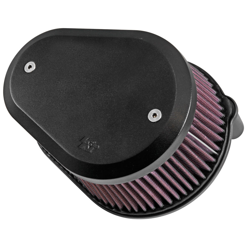 KN-Street-Metal-Intake-System-Flare---Black-Lg-Capacity-For-Harley-Davidson