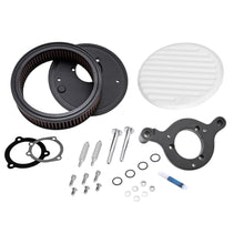 Load image into Gallery viewer, KN-Street-Metal-Intake-System-For-Harley-Davidson---Color-(Red)---Style-(Round)---Size-(6-9---Torch