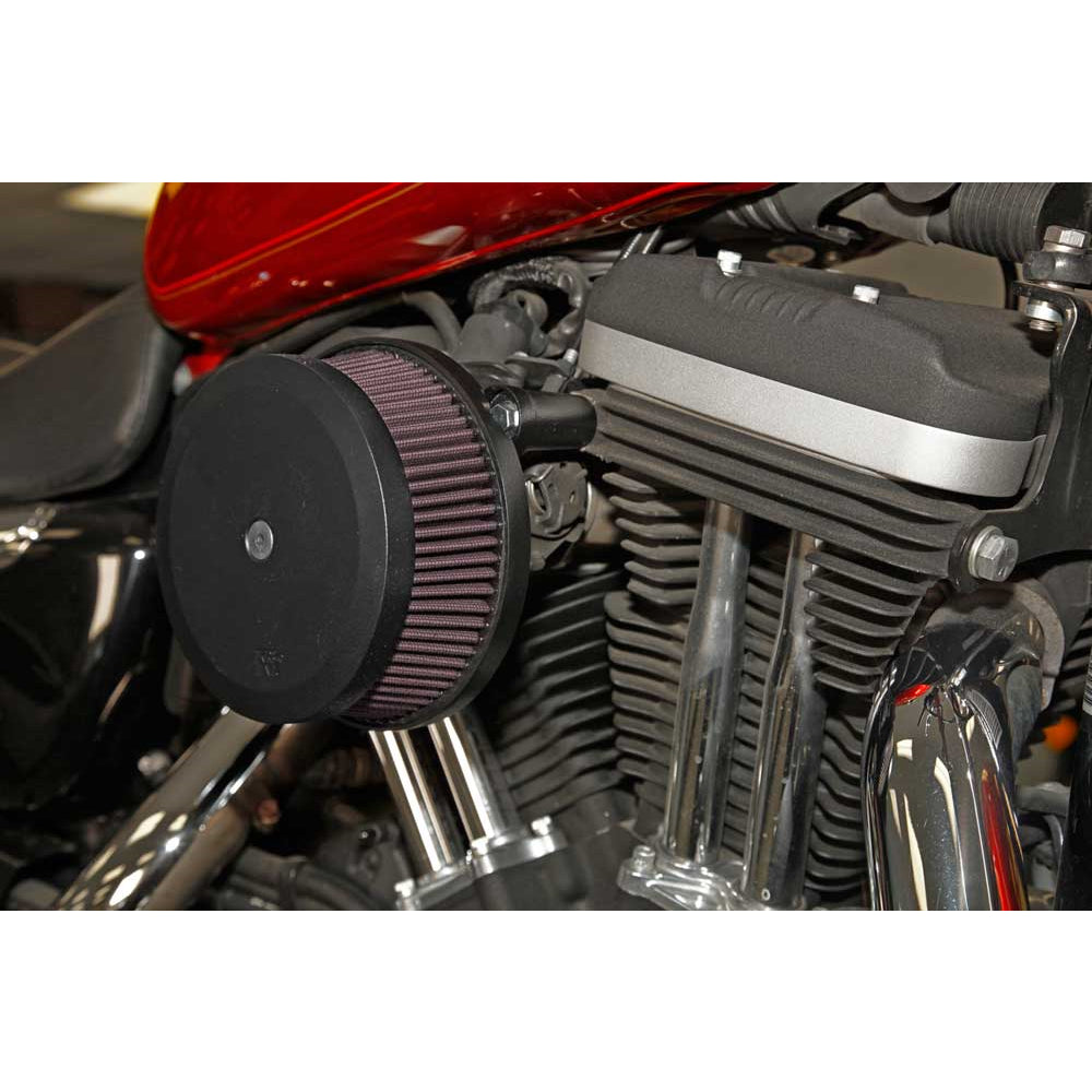 KN-Street-Metal-Intake-System-Hammer-Black-For-Harley-Davidson