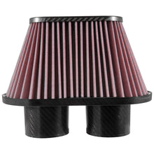 Load image into Gallery viewer, KN-Universal-Air-Filter---3In-Dual-Flange--10X5.125In-Base--6.375X3.0625In-Top--5.5In-Height