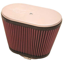 Load image into Gallery viewer, KN-Universal-Air-Filter-Dual-Flange-Oval-Style-2.25In-Flange-Id-X-9In-Os-L-X-5.5In-Os-W-X-6.25In-H