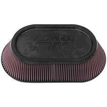 Load image into Gallery viewer, KN-Universal-Carbon-Fiber-Filter-4In-Flange--10In-X-7.875In-B--13.75In-X-7.438In-T--4.813In-H