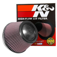 Load image into Gallery viewer, KN-Universal-Carbonfiber-Filter-6In-Flange--7-12In-Od-B--5-18In-Od-T--5In-H