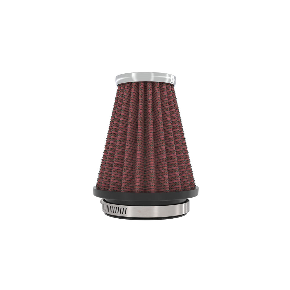 KN-Universal-Chrome-Filter-2.25-Inch-Flange--3.5-Inch-Base--2-Inch-Top--4-Inch-Height