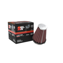 Load image into Gallery viewer, KN-Universal-Chrome-Filter-2.25-Inch-Flange--3.5-Inch-Base--2-Inch-Top--4-Inch-Height