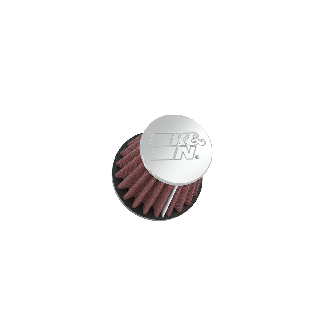 KN-Universal-Chrome-Filter-Round-Tapered-1.688In-Flange-Id-X-2In-Top-Od-X-3In-Base-Od-X-2.75In-H