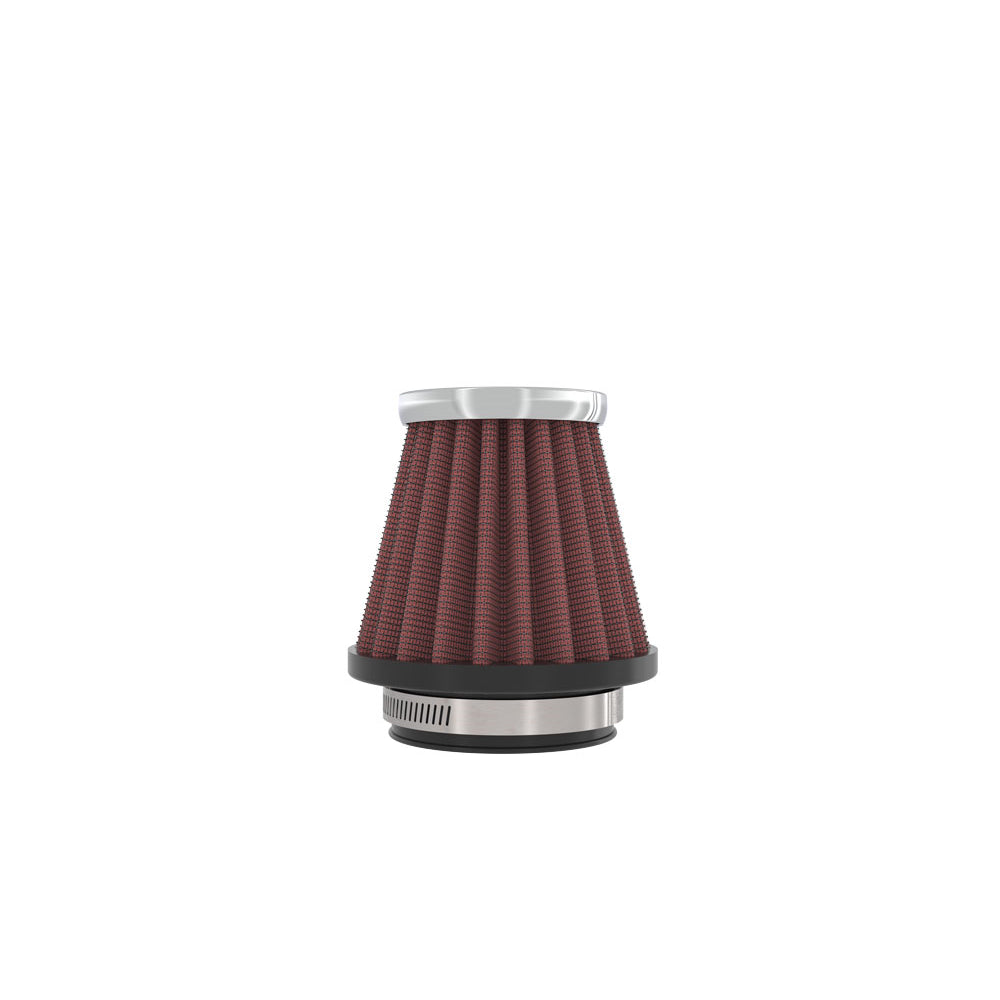 KN-Universal-Chrome-Filter-Round-Tapered-1.688In-Flange-Id-X-2In-Top-Od-X-3In-Base-Od-X-2.75In-H