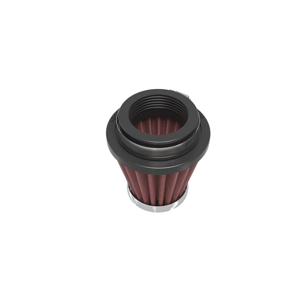 KN-Universal-Chrome-Filter-Round-Tapered-1.688In-Flange-Id-X-2In-Top-Od-X-3In-Base-Od-X-2.75In-H