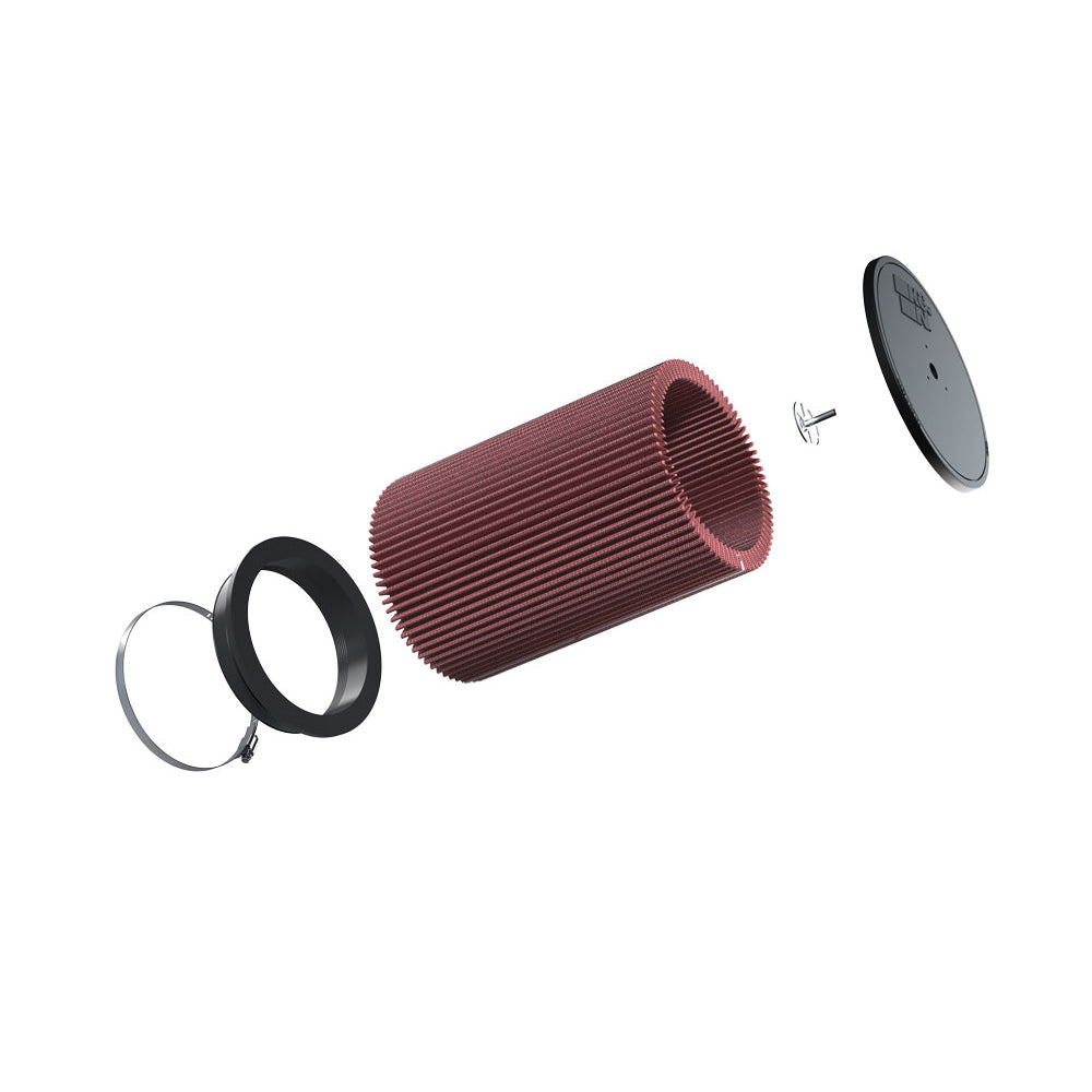 KN-Universal-Clamp-On-Air-Filter-6In-Flg-7-12In-B-7In-T-11In-H