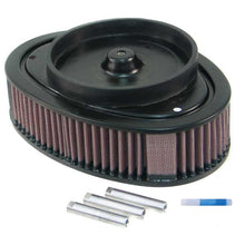 Load image into Gallery viewer, KN-Universal-Custom-Air-Filter---Oval---Red---8.813-L-X-6.188In-W-X-2.25In-H