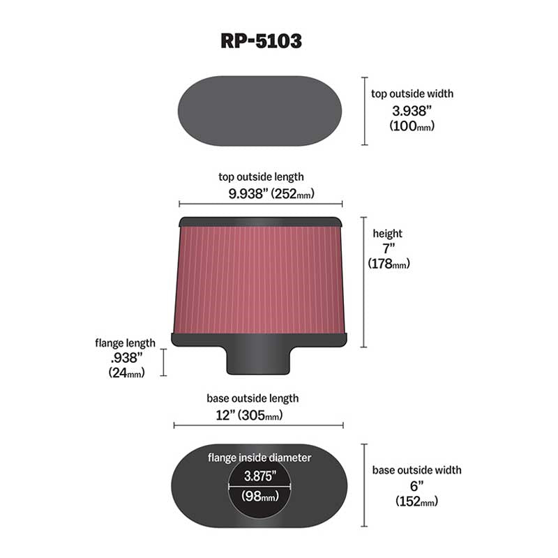 KN-Universal-Filter-With-Carbon-Fiber-Top--Base-12In-Base-OS-Length-X-6In-Base-OS-Width-X-7In-H