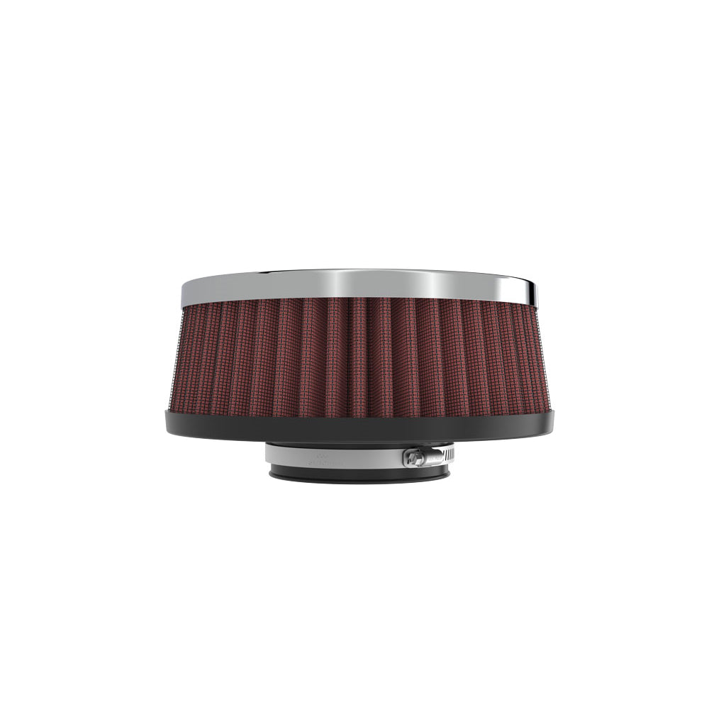 KN-Universal-Round-Clamp-On-Air-Filter-2In.-Flange--5-38In.-Od--2In.-Height