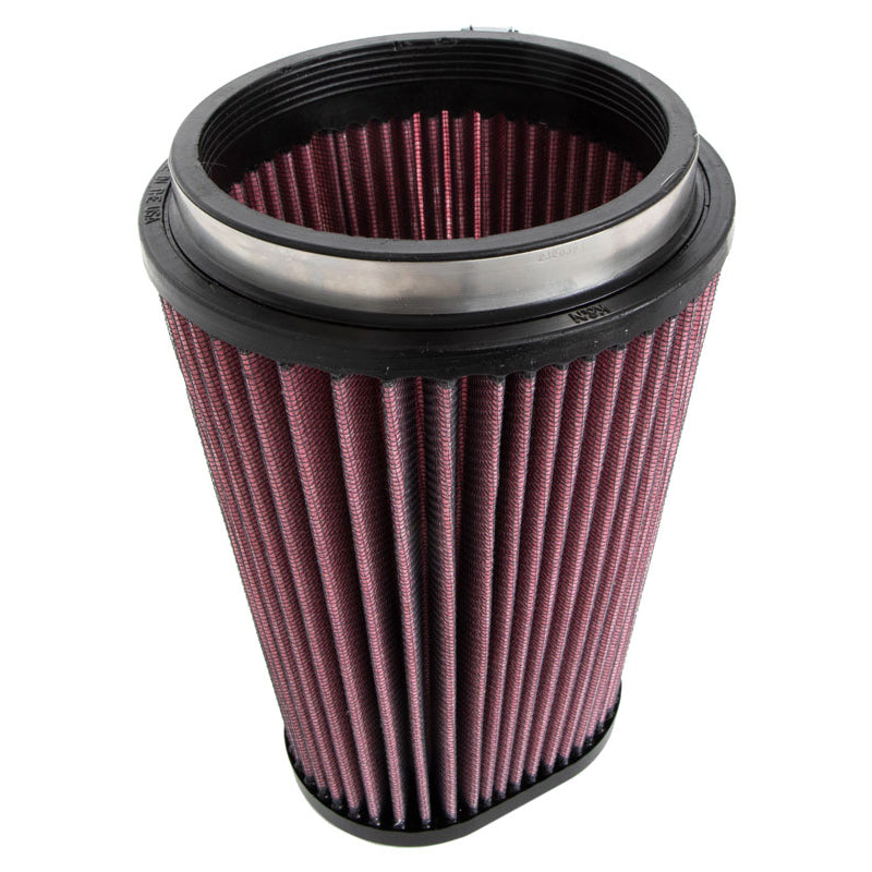 KN-Universal-Round-Clamp-On-Air-Filter-4-12In-Flg,-5-78In-B,-3-14In-X-4-12In-T,-8In-H