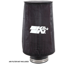 Load image into Gallery viewer, KN-Universal-Round-Tapered-Filter-Wrap---Black---6In-Base-Id-X-4.625In-Top-Id-X-9In-Height