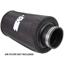 Load image into Gallery viewer, KN-Universal-Round-Tapered-Filter-Wrap---Black---6In-Base-Id-X-4.625In-Top-Id-X-9In-Height