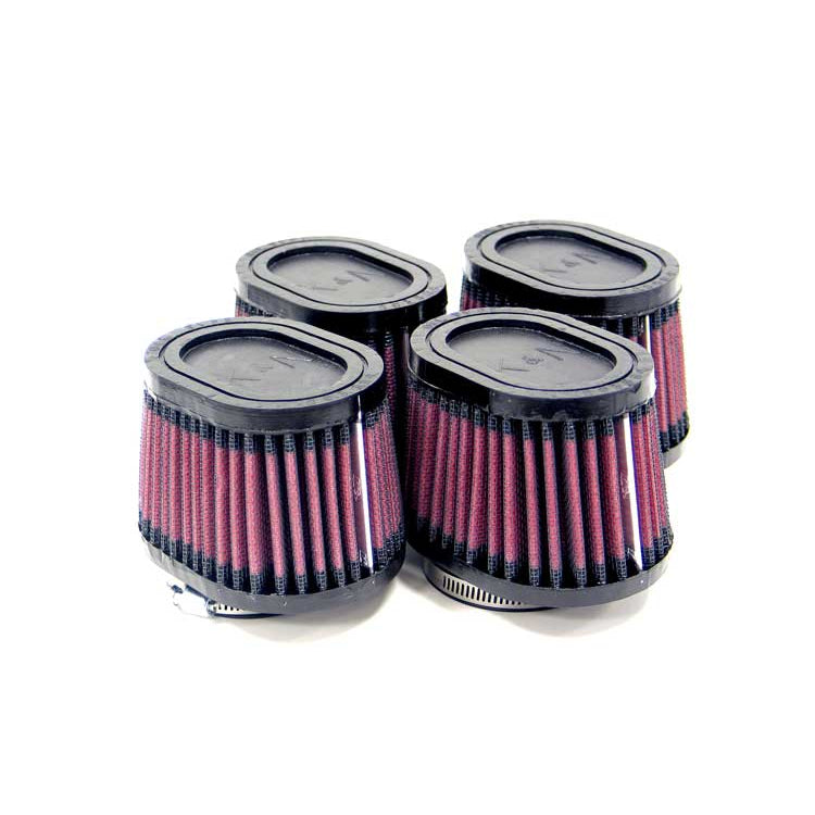 KN-Universal-Rubber-Filter-2.125In-Flange-Id3In-X-4In-Tapered-Oval2.75In-Height-(4-Filters)