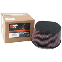 Load image into Gallery viewer, KN-Universal-Rubber-Filter-6.25In-X-4In-Oval-Flg--7.375In-X-5.5In-Base--6.25In-X-4In-Top--5In-H