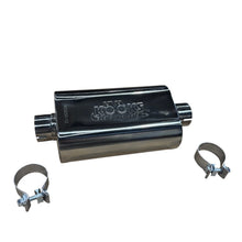 Load image into Gallery viewer, Kooks Custom Headers KO250-12-CI 2-1/2in. Oval Clamp In Muffler 12in. Long Body . Polished Stainless Steel.