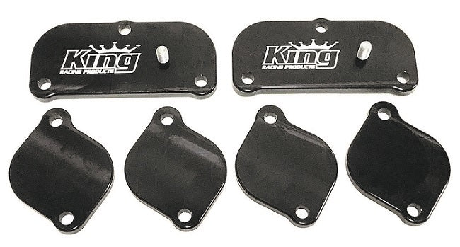 KING RACING PRODUCTS 2100 Exhaust Cover Kit Billet Spread Port