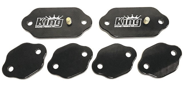KING RACING PRODUCTS 2105 Exhaust Cover Kit Billet Standard Port