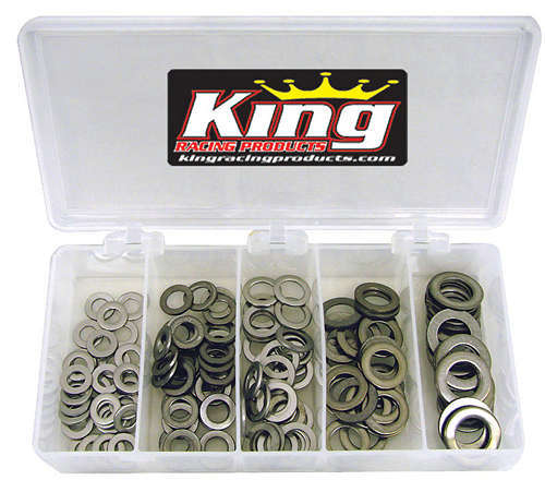KING RACING PRODUCTS 2725 Stainless Washer Kit .060 145pc