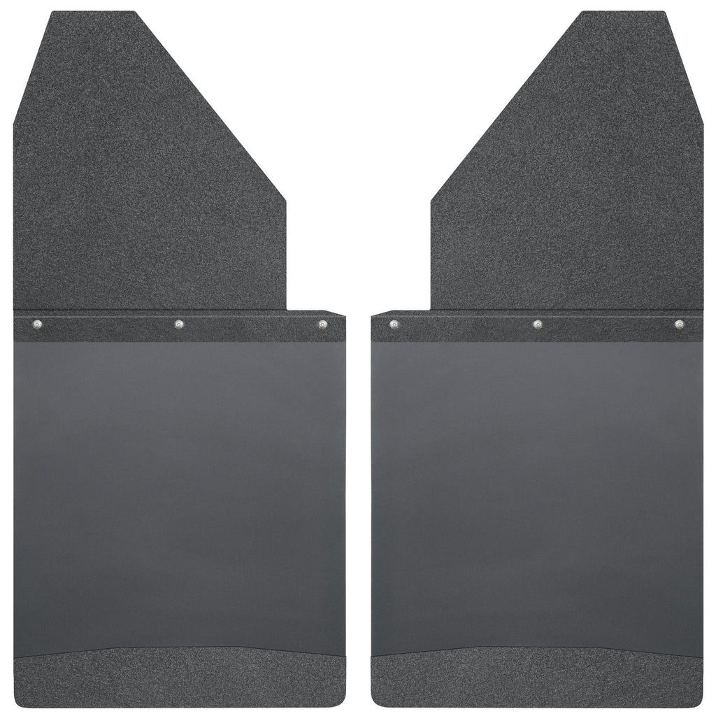 Kick-Back-Mud-Flaps-14-Wide---Black-Top-And-Black-Weight