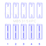 King Engine Bearings MB5315XPC.026 MAIN BEARING SET For MITSUBISHI 4G63, 4G64 EVO I-IV, 1992->