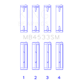 King Engine Bearings MB4533SM MAIN BEARING SET For AUDI ABS, CDTA, CKVC, CEZA