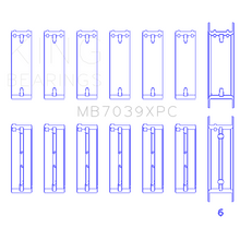 Load image into Gallery viewer, King-Bmw-M20M50-2.0L2.5L2.7L-Crankshaft-Main-Bearings-Set-(Size-.026)---7-Pairs-Coated