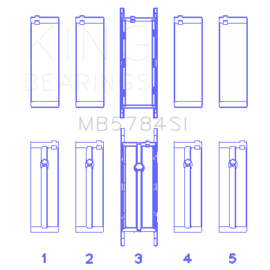 King-Bmw-N20b20-(Size-0.50Mm)-Main-Bearing-Set