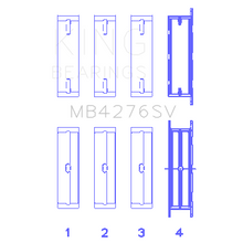 Load image into Gallery viewer, King-Ford-276DtD17ted4Ajd-2.7L-V6-(Size-0.10)-Main-Bearing-Set