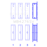 King Engine Bearings MB4276SV010 MAIN BEARING SET For LANDROVER 2.7L TDV6 SPUTTER REPLACEMENT