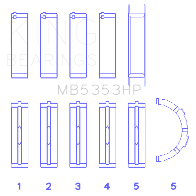 King-Ford-281-4.6L-Sohc-16V-Performance-Main-Bearing-Set---Oversize-0.5
