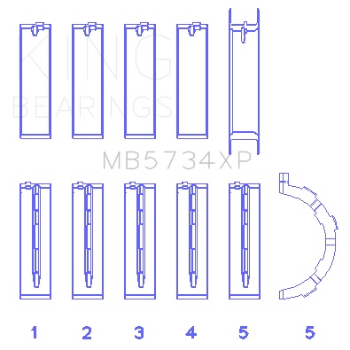 King-Ford-Mustang-Prod-302-Coyote-(Size-Std)-Performance-Main-Bearing-Set