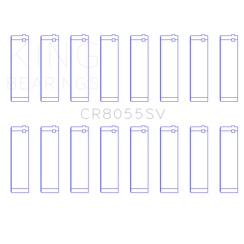 King-Ford-Powerstroke-6.4L-V8-(OS-Housing-.002In)-(Size-0.75Mm)-Connecting-Rod-Bearing-Set