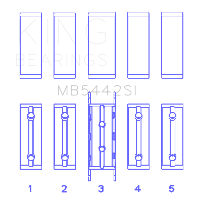 King-FordMazda-Duratec-2.02.3-Dohc-(Size-0.75)-Silicon-Bi-Metal-Aluminum-Main-Bearing-Set