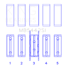 Load image into Gallery viewer, King-FordMazda-Duratec-2.02.3-Dohc-(Size-0.75)-Silicon-Bi-Metal-Aluminum-Main-Bearing-Set