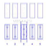 King Engine Bearings MB5442SI0.75 MAIN BEARING SET For FORD/MAZDA L3, L3-VDT MZR