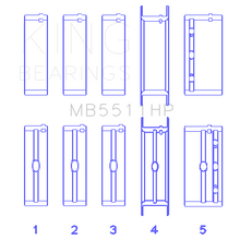 Load image into Gallery viewer, King-Gm-326350389400-W-3In-Main-(Size-.010)-Main-Bearing-Set