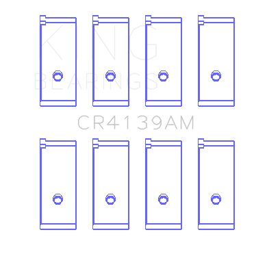 King-Honda-91Ci1.5L-D15a2D15a3D15b1D15b2D15b7D15b8D15z1-(Size-0.25)-Rod-Bearing-Set